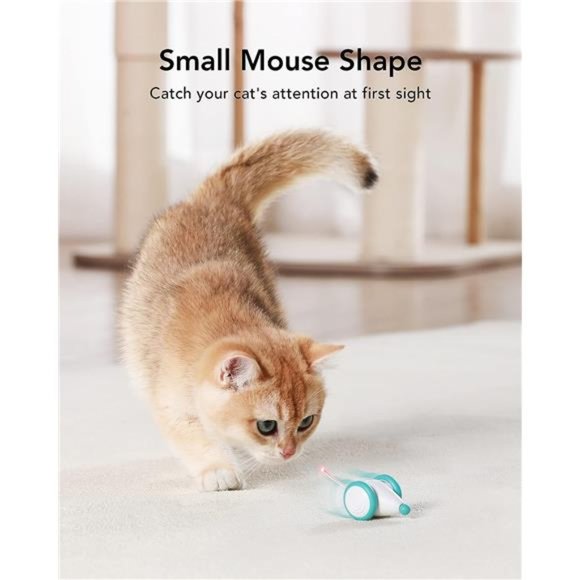 Interactive Cat Toys for Indoor Cats,Automatic Cat Toy with LED Lights,Cat Mouse - Picture 2 of 5